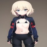 #NovelAI マイクロビキニなカチューシャ様概念()