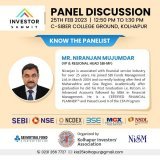 Our final panelist for the event is Mr. Niranjan Mujumdar. He is the VP and Regional Head at SBI-MF. He holds immense knowledge and expertise in the field of finance and is a Certified Financial Planner! Join us on 25th Feb at 12:50pm at C-SIBER Coll