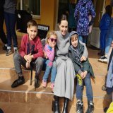 Yesterday in #Lviv Angelina Jolie visited the children who suffered railway station missile strike in #Kramatorsk on April 8.  #Ukraine #AngelinaJolie #Kramatorsk #RussiaInvadedUkraine #Україна #Краматорськ #АнджелинаДжоли