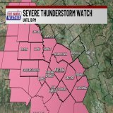 NEW: Severe Thunderstorm Watch in effect until 10PM for most of Central Texas, including #Austin-metro.  #Austin #ATX @KXAN_Weather