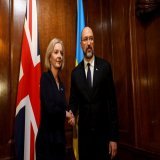 UK to give Ukraine $500 million to help it buy more natural gas.  The U.K. is ready to send Ukraine $500 million through the World Bank to help it purchase more natural gas, Prime Minister Denys Shmyhal said after his meeting with British Prime Minis