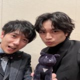 楽しくYouTubeを拝見していたら なんだか見覚えのある素敵なツーショットが、、  公式からは完成披露イベント時のスリーショットをお届け #スタッフより愛を込めて