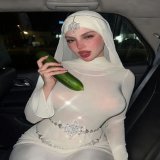 A cucumber a day keeps the doctor away.. \ud83e\udd2d Hijabi girlies would what I'm talking about... \ud83e\udd2b Model:: Haya Rahat Khurshid