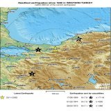 Deadliest #earthquakes that occurred in recent years within 300km of #D&uuml;zce (#Turkey): 17/08/1999 a M7.8 led to 17118 casualties, 01/02/1944 a M7.6 led to 4000 casualties, and on 28/03/1970 a M7.1 led to 1086 casualties.
