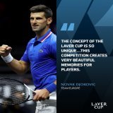 Novak Djokovic is thriving at #LaverCup London 2022.