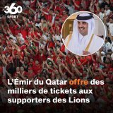 | L'Emir du Qatar a achet&eacute; des milliers de billets du match Maroc-Espagne pour les distribuer gratuitement aux fans des Lions de l&rsquo;Atlas.  Quel beau geste