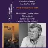 #causerieurbaine A demain avec Pierre Veltz et @EditionsduSeuil Info ici :