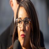 JUST IN: Lauren Boebert is divorcing her husband of 18 years. It was reported he was furious when he was served by the process server while he was cleaning a gun &amp; drinking a tall glass of beer.  Bless their hearts.  #ProudBlue