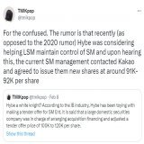 Friendly reminder that the reason why Hybe bought LSM's shares was because the old man was looking for an ally to help prevent him from getting kicked out by his own SM management  JYP doesn't have the same corporate bullshit drama SM does so why wou