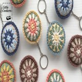 These are my cheerful 'granny' style key fobs. Lightweight, practical and #ecofriendly. Do ask if you'd like particular colours.   #GiftIdeas #EcoGifts #OrganicCotton #PlasticFree