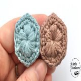 Eco-friendly hexagon brooch - one of my #BroochesWithBenefits range which support UK charities.  #LittleConkers #EcoFriendlygifts #EcoGifts