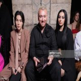 SUGA sitting with singer Sam Smith and Charli XCX at the Valentino Couture show in Paris!  #SUGAxValentino #SUGAxValentinoCouture  #SUGAValentinoDiVas