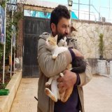 Good News: Ernesto, the Cat Man of Aleppo in Syria, survived the earthquake and so did all the cats in his sanctuary. Sending love you way, sir. @theAleppoCatmen