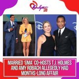 &ldquo;Good Morning America&rdquo; co-anchors T.J. Holmes and Amy Robach have split from their spouses after carrying on a months-long affair, according to published reports. &nbsp; Any Thoughts???&nbsp; &nbsp; #TJHolmes #AmyRobach #GoodMorningAmeric