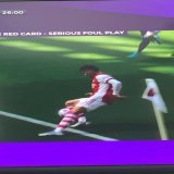 terrible tackle from luke ayling, definite red card #ARSLEE
