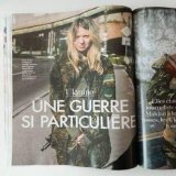 Introducing Ukrainian nationalist Vita Zaverukha:   She's been linked to the murder of two Berkut officers and also featured on a 2014 Elle France article where she was portrayed as a defender of her homeland.