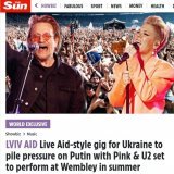 Of all the things which would "pile pressure" on Vladimir Putin, a concert for Ukraine ranks close to the bottom - right next to taking cold showers.