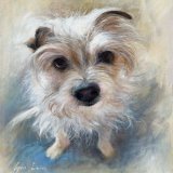 'Poppy' 12 x16'' oil painted commission. Gifted yesterday as a surprise birthday present. Owner delighted  #petportrait #jackrussell #painting #specialgift #doglover #denmead #art #artist #tuesdayvibes