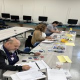 These awesome math teachers from @YWSteamPrepNT participated in my Algebra Tiles training this week.   -Understanding #CRA approach for secondary standards, #ResearchBased transfer of conceptual understanding to abstract skills, #growthmindset &amp; 