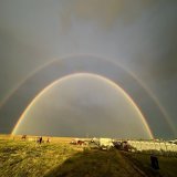 double rainbow! #happypride #beyondwonderland