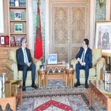 استقبل السيد ناصر بوريطة، اليوم بالرباط، وزير السياحة والآثار السابق بجمهورية مصر العربية، السيد خالد العناني.
