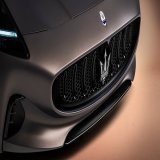The Trident leads the way. The black front grill announces the presence of the #MaseratiGranTurismo with gloss black slats and a brushed chrome outline. The intrigue and appeal of past grand tourers in a striking contemporary iteration. GranTurismo. 