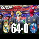 FIFA 24 - RONALDO, MESSI, SPIDER-MAN ALL STARS JOUENT ENSEMBLE | Real Madrid 64-0 PSG