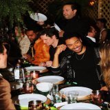 Matt Smith and friends attending the Vas J Morgan and Michael Braun Oscar Dinner in Los Angeles.  #MattSmith