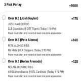 RBI Lay +1088   Let&rsquo;s go 3/3 today! Let&rsquo;s have a good hump day!   #GamblingTwitter #MLBPicks