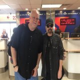 I happened to ride with Gary Rossington from Atlanta up to Buffalo, the day after Ed King passed. We spent the time drinking, reminiscing, and talking guitars. After we got off the plane, we took this picture.  That flight was the last time I saw him