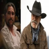 #YellowstoneTV  They got the real life son of Forrie J Smith, Forrest J. Smith, to play the young version of his character Lloyd. Good casting. He looks just like him.