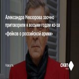 Басманный суд Москвы заочно приговорил журналиста Александра Невзорова к восьми годам по делу о &laquo;фейках о российской армии&raquo; по мотивам политической ненависти (п. &laquo;д&raquo; ч. 2 ст. 207.3 УК).