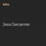 Дональд Трамп арестован
