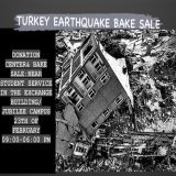Bake sale until 6pm today - in Exchange Building, Jubilee Campus.  Please come and support people affected by 4 earthquakes in Turkiye by donating