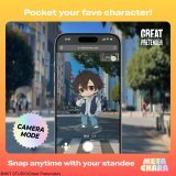 Summon your fave anywhere!  #GreatPretender AR Stand lets you snap 2-shots &amp; move them on screen with a tap.   Fandom unleashed!  #MetaCharaSlide 1 of 2 - CarouselGreatPretender | グレートプリテンダー GreatPretender | グレートプリテンダー From metachara.com