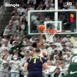 A.J. Hoggard found himself in the ???????????????????????? ???????? ???????????????????????????????????????? in @MSU_Basketball's win!   He finished the day with 15 points, 4 rebounds and 4 assists.    @enjoyillinois