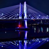 MONDAY PURPLE&hellip; a little color in downtown #Portland on a rainy, dreary #Monday provided by the @TilikumCrossing Bridge.  Have a safe day and be good #LiveOnK2 #MondayMotivaton #purple