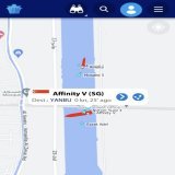 Yoooo. The crude oil tanker Affinity V is aground in the Suez Canal in almost the exact same spot as Ever Given!!