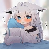 サンタさんが来ないんじゃないかと不安になるフブキちゃん   #絵フブキ