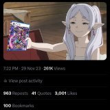 I'm not sure if it's the power of Frieren or we and JP players can't take it anymore