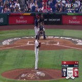 Itoh with the strikeout &amp; the fist pump