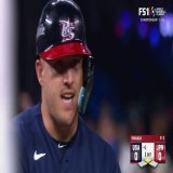 GREAT HUSTLE from Captain America!   Mike Trout with a double in the 1st!  : WBC on FS1