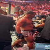 Michael Chandler exits after his war against Dustin Poirier at #UFC281