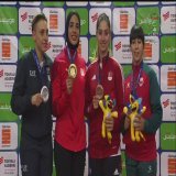إيه أجمل من عزف النشيد الوطني ..في محفل دولي  ..؟ للأسف @ONTimeSports  قطعت بث منافسات الكاراتيه ولحظة تتويج بطلتنا #فريال_أشرف من أجل الاستوديو التحليلي لمباراة #فاركو و #الاتحاد_السكندري في الدوري وحرمت الملايين من لحظات جميلة ننتظرها جميعا  اهتموا