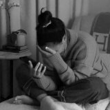 Is she lying on the floor sobbing yet?