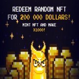 We are excited to announce that we will redeem random Bitcoin NFT Moonbird card for 200.000$ The current owner of Moonbird will receive a profit of 1000x from mint price.This is an opportunity that you can&rsquo;t pass up,and we believe that it will 