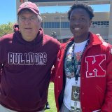 Katy's Seth Davis recently recently signed with Mississippi State. This was him &amp; Mike Leach. Even after Leach's passing, @_SethDavis21 kept his commitment. @HailStateFB @bmoorecfb @SSN_CollegeFB @Katyfootball @HailState @HailClangaClang @bulldaw