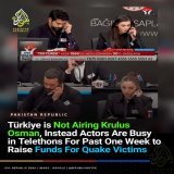 The Actors OF Famous Drama Serial, Have Been Busy For Last 1 Week In Fundraising Telethons,To Raise Funds For The Quake Victims OF #T&uuml;rkiye &amp; #Syria.  The Spirit OF Turkish People Are Unmatchable.  #earthquake Rs 16 #ImranKhan Harry Brook #I