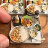 #カレーの日 昨年作った ミニチュアカレーメニューをどうぞ ・大人の給食風セット ・オムカレー ・スパイスカレー（2種類）