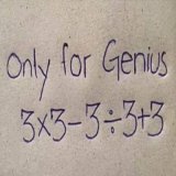 Only for Genius.  What's the answer?